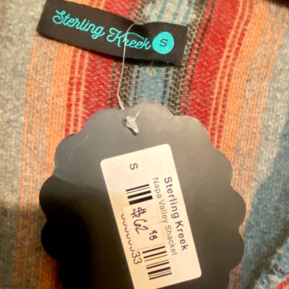 Sterling Kreek Soft Comfy Aztec/Western Style Wool Shacket Size Small NWT - Picture 8 of 8